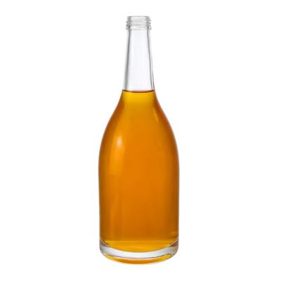 Custom 750ml Round Gin Glass Bottle Custom Liquor Spirits Bottle