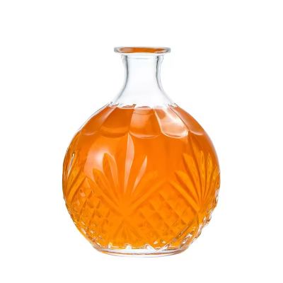 Fashion 1000ml Elegant Ball Design Whiskey Liquor Spirits Decanter Glass Bottle