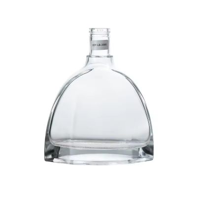 750ml Bulk Flat Shape Glass Liquor Bottles for Gin Whiskey Vodka Tequila