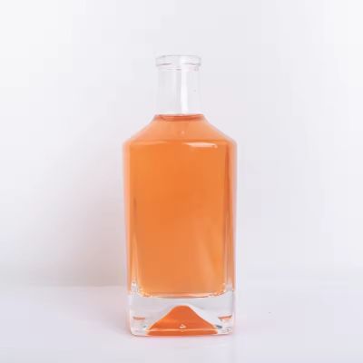 Empty 500ml Spirit Whisky Vodka Juice Drink Glass Bottles With White Tamper Proof Cap