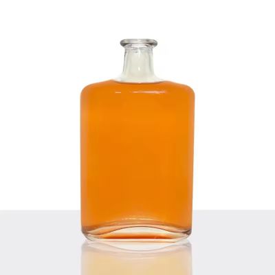 Wholesale 700ml Empty Juice Drink Glass Bottles With Cap Spirit Whisky Vodka Mountain-shaped Bottom