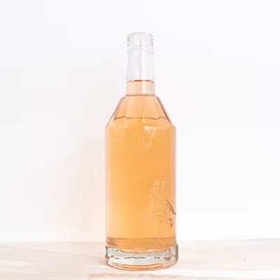 500ml Glass Spirit Bottle for Beverage Fruit Juice Liquor & Tequila Brandy Whisky Gin with Cork