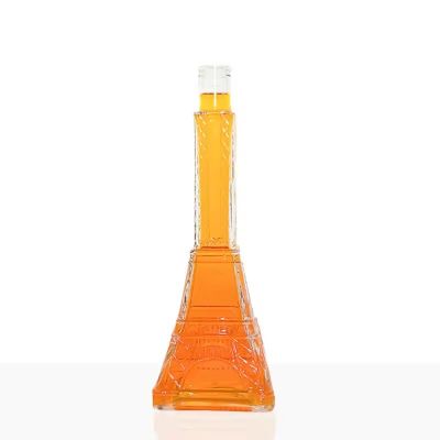 500ml Glass Bottle for Beverage Fruit Juice Liquor & Tequila Brandy Whisky Gin Spirit  with Cork