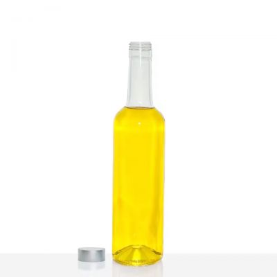 Custom Cylinder Spirits Glass Bottle for Spirits Whisky Brandy Tequila Liquor Bottle with Cork Label 750ml 700ml 500ml