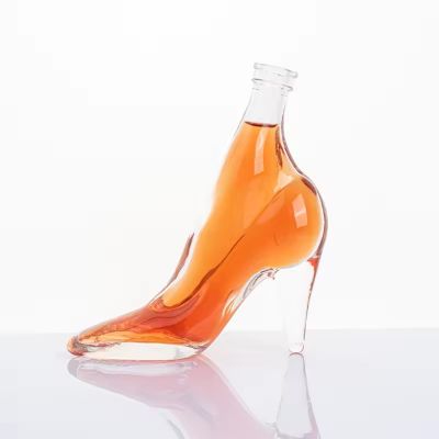 50ml Shoes Perfume Bottle Super Flint Glass Custom Tequila Brandy Whiskey Gin Liquor Spirits Glass Containers