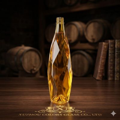 1000ml Premium Heavy Bottom Glass Liquor Bottle – Custom Flint Spirit Bottle for Whisky & Vodka