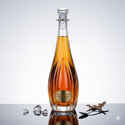 750ml Round Spirit Glass Bottles - Premium Wholesale Supply