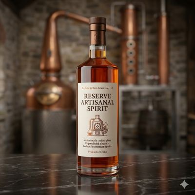 750ml Empty Glass Liquor Bottles for Whisky, Vodka and Spirits