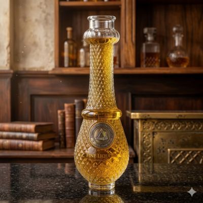 750ml Super Flint Glass Bottle with Cork for Spirits