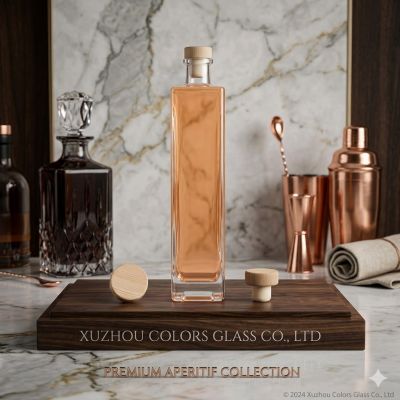 Wholesale 500ml Glass Liquor Bottle with Tamper Evident Cap