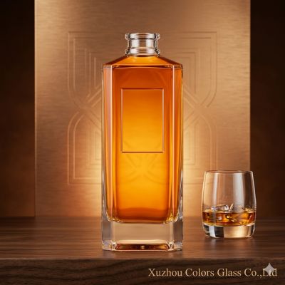 Wholesale 500ml Presenter Glass Liquor Bottle