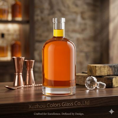 750ml Nordic Glass Liquor Bottle